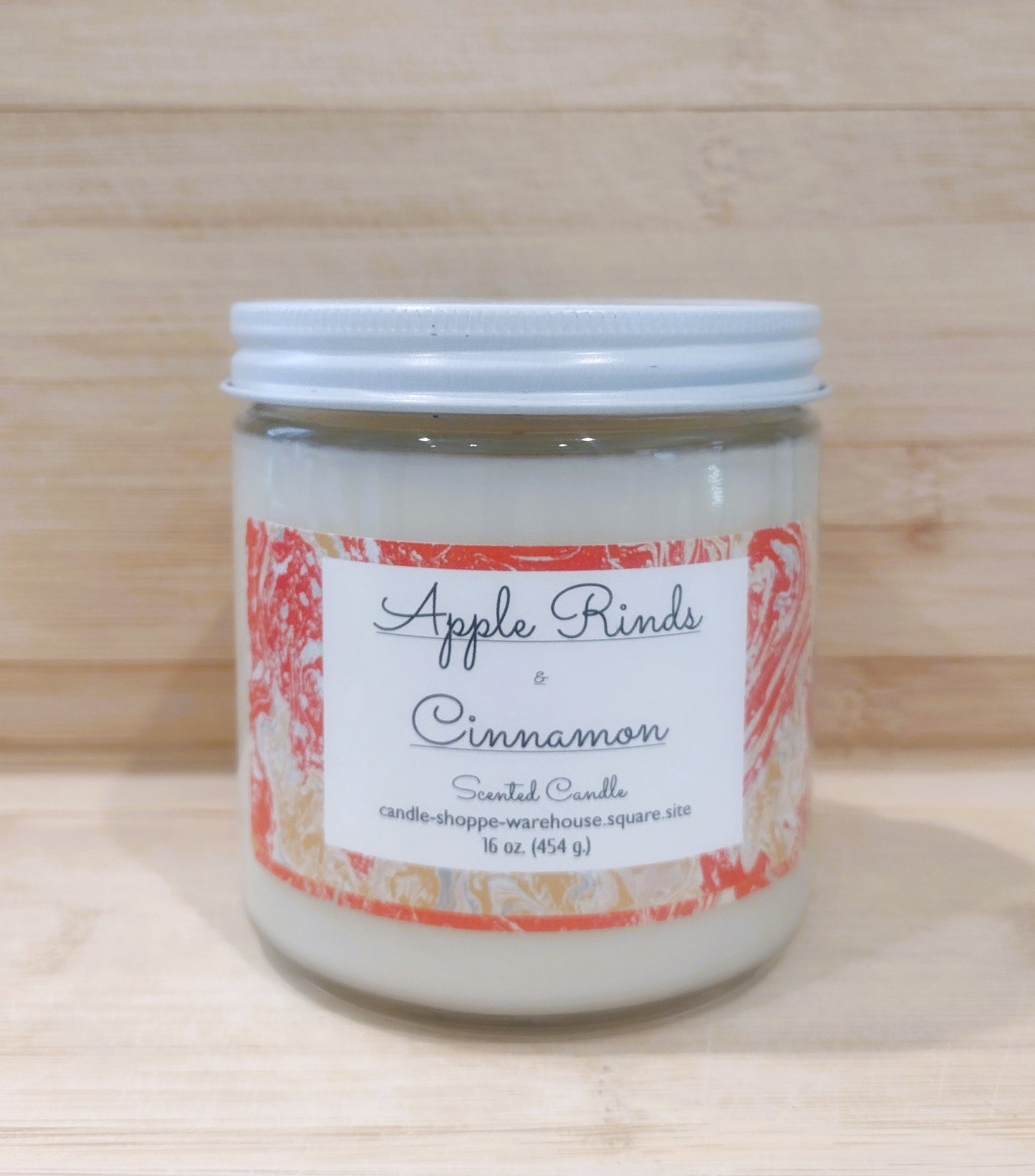 Apple Rinds & Cinnamon Scented Candle 16 oz.