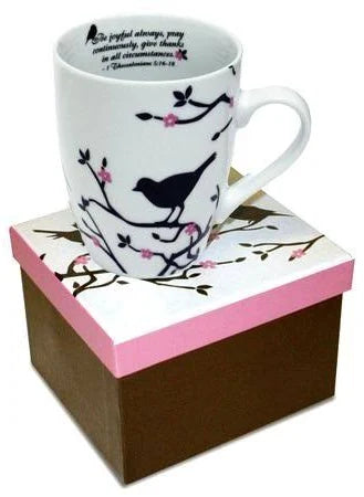 Scripture "Be Joyful" - Ceramic Mug