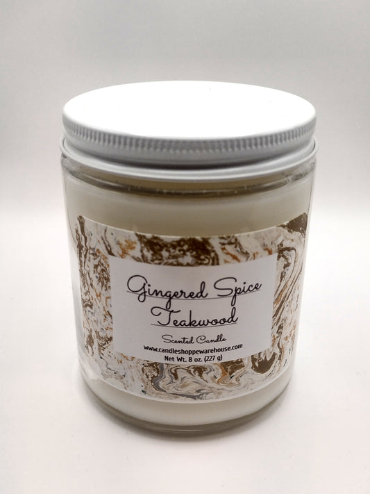 Ginger Spiced Teakwood Scented Candle