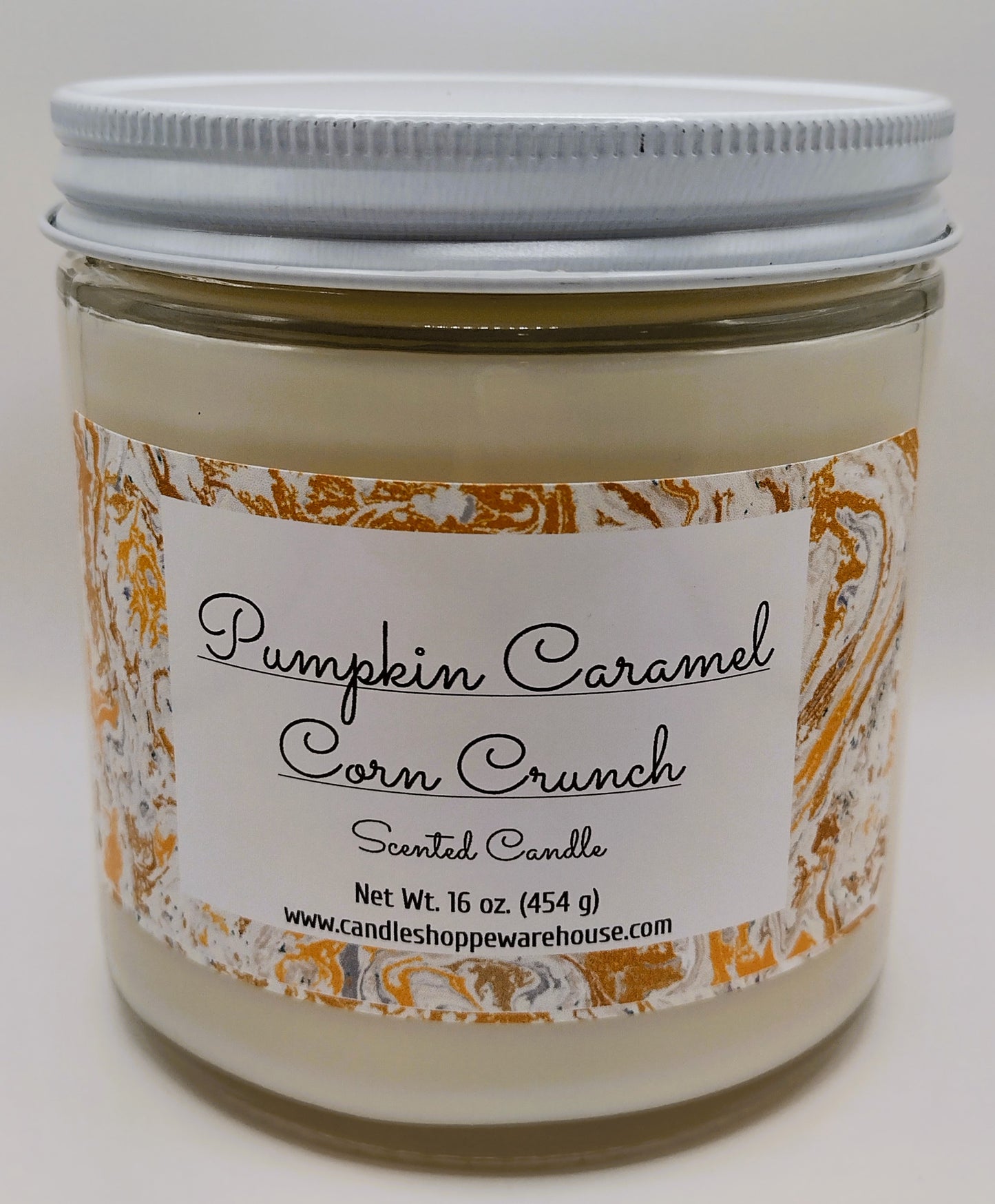 Pumpkin Caramel Corn Crunch Scented Candle 16 oz.