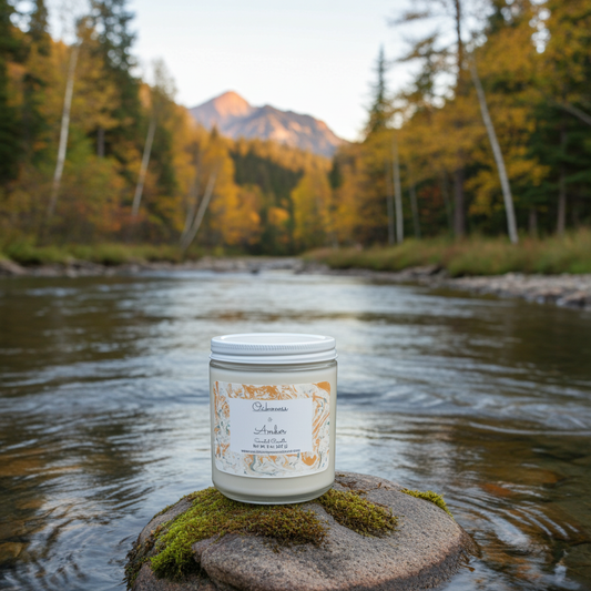 Oakmoss and Amber Scented Candle