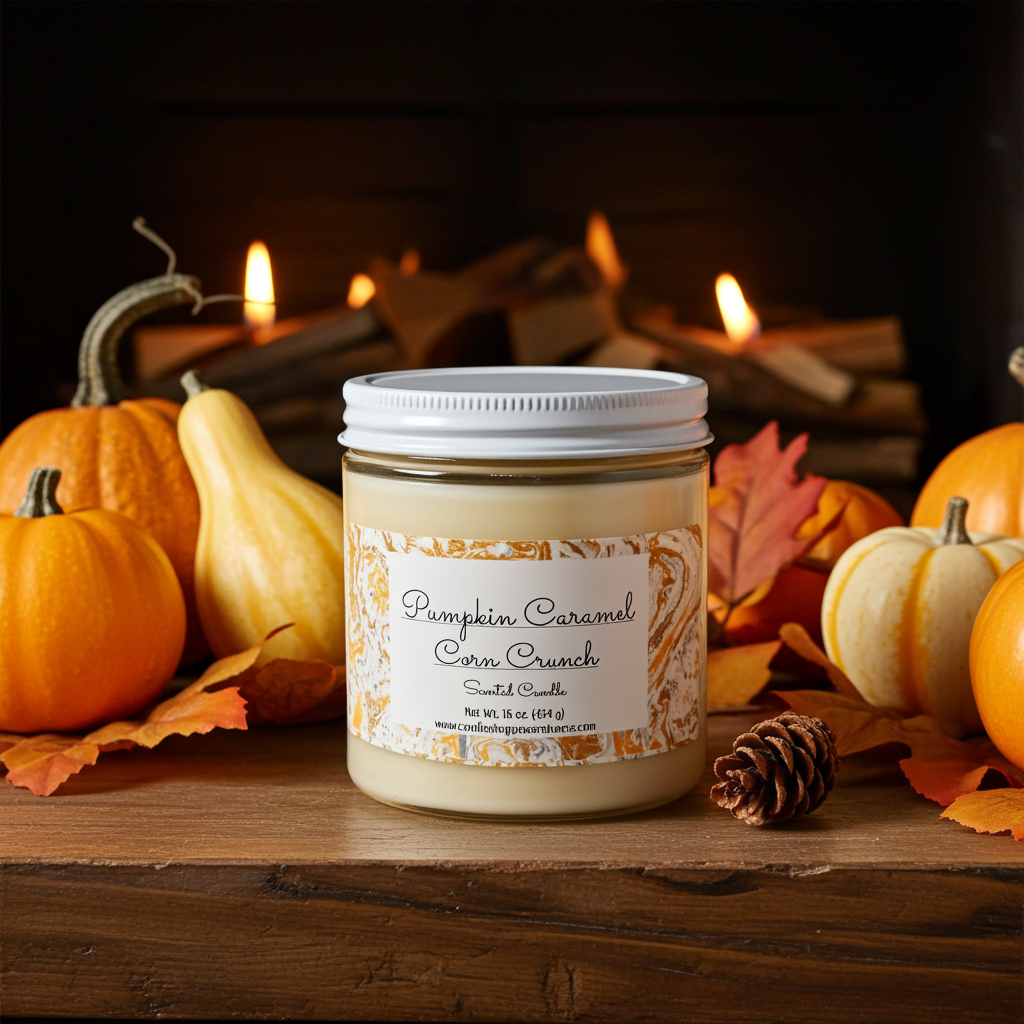Pumpkin Caramel Corn Crunch Scented Candle