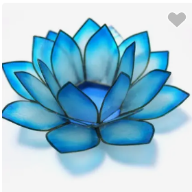 Blue Lotus Tea Light Holder