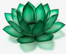 Green Lotus Tea Light Holder