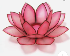Pink Lotus Tea Light Holder
