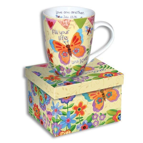 "Fill Your Life w/ Love" - Ceramic Mug