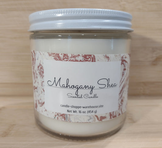 Mahoganey Shea Scented Candle 16 oz.