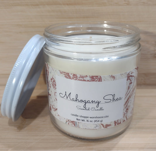 Mahoganey Shea Scented Candle 16 oz.