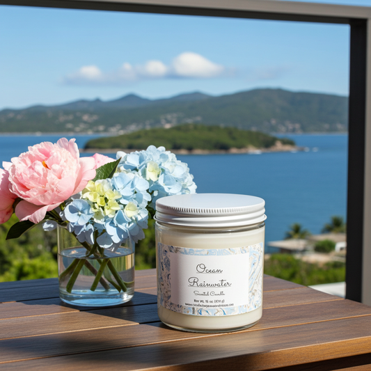 Ocean Rainwater Scented Candle 16 oz.