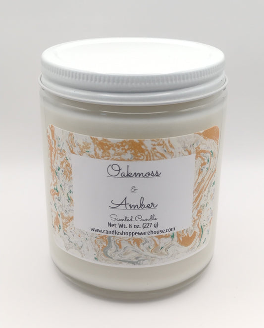 Oakmoss and Amber Scented Candle