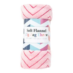 Flannel ZigZag Throw - 50x60