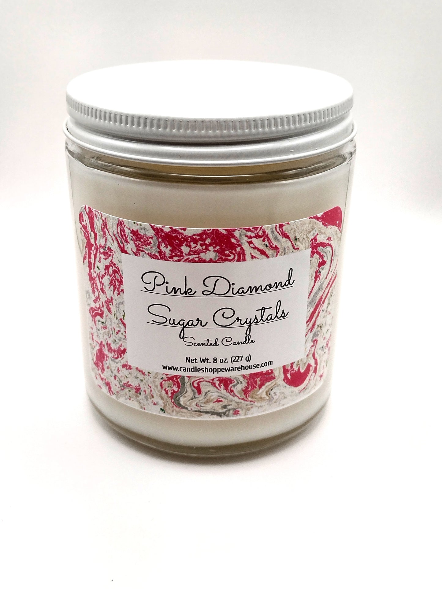 Pink Diamond Sugar Crystals Scented Candle