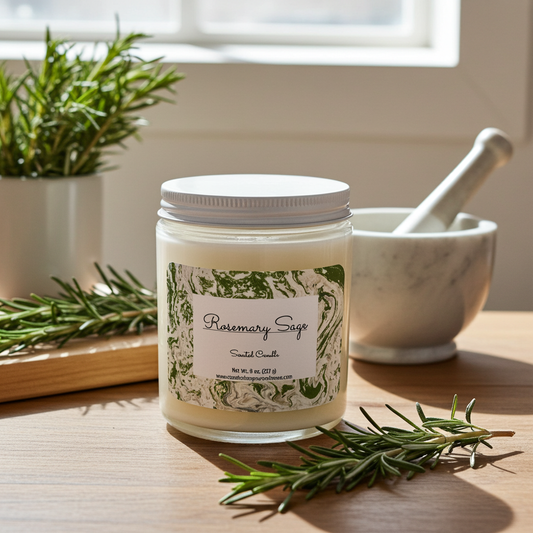 Rosemary Sage Scented Candle