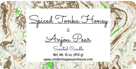 Spiced Tonka Honey & Anjou Pear Scented Candle 16 oz.