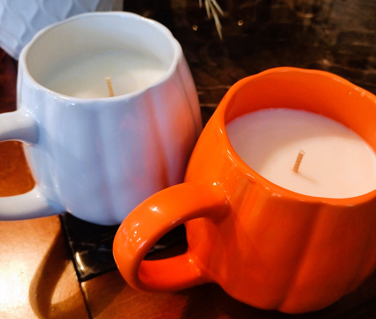 Pumpkin Mug Candle - Cinnamon Chai Vanilla Latte 13 oz.